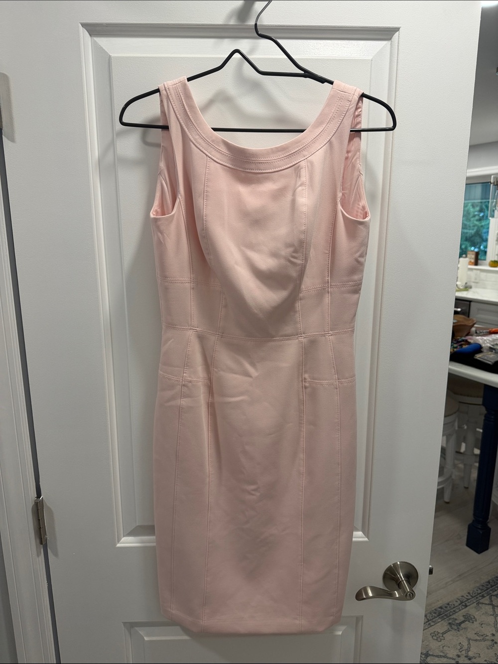 White House Black Market Blush Pink Sheath Dress